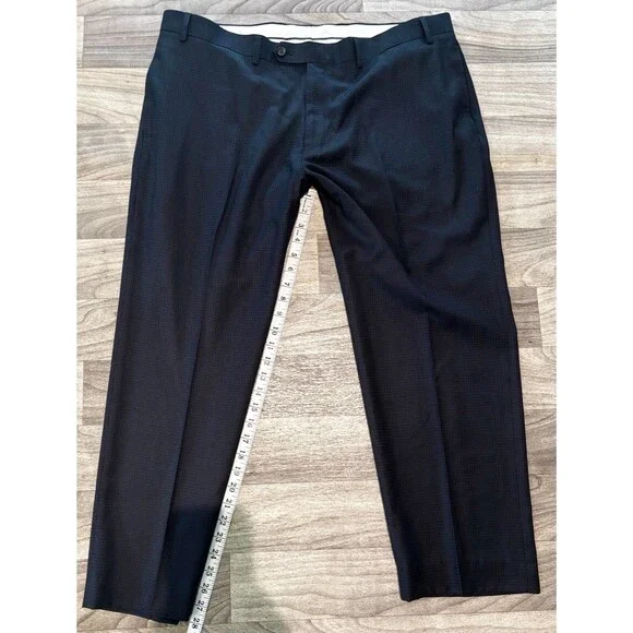 Ralph Ralph Lauren Mens 40x29 Gray Pleated Dress Pants Trousers Washable - Picture 6 of 6